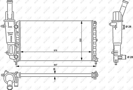 Wilmink Group WG1722146 - Radiators, Motora dzesēšanas sistēma autodraugiem.lv