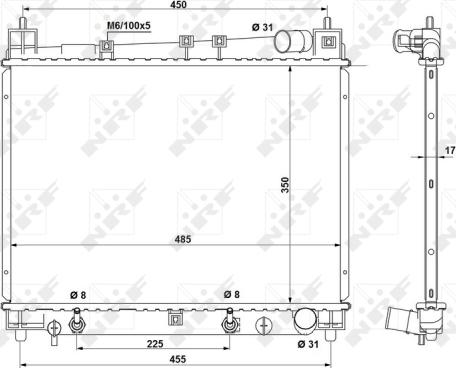 Wilmink Group WG1722143 - Radiators, Motora dzesēšanas sistēma autodraugiem.lv