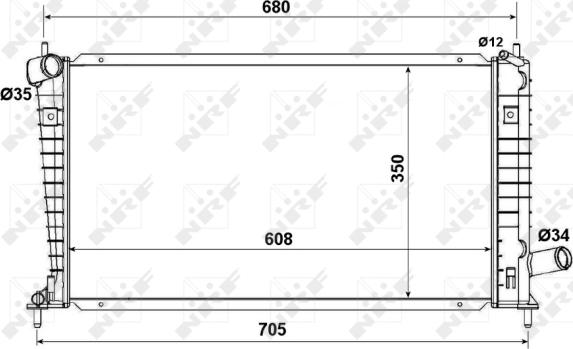 Wilmink Group WG1722122 - Radiators, Motora dzesēšanas sistēma autodraugiem.lv