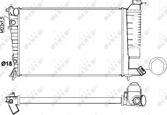 Wilmink Group WG1722891 - Radiators, Motora dzesēšanas sistēma autodraugiem.lv