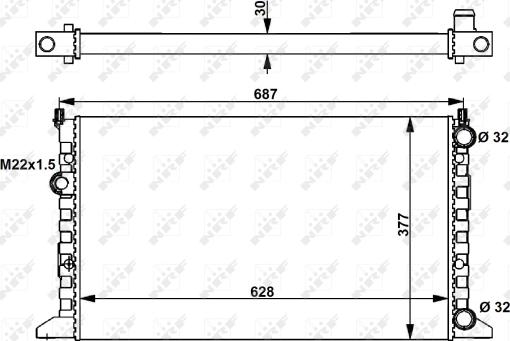 Wilmink Group WG1722857 - Radiators, Motora dzesēšanas sistēma autodraugiem.lv