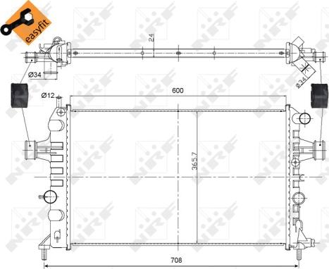 Wilmink Group WG1722861 - Radiators, Motora dzesēšanas sistēma autodraugiem.lv