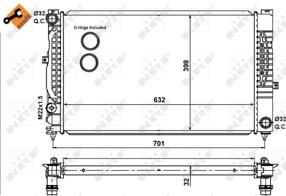 Wilmink Group WG1722748 - Radiators, Motora dzesēšanas sistēma autodraugiem.lv