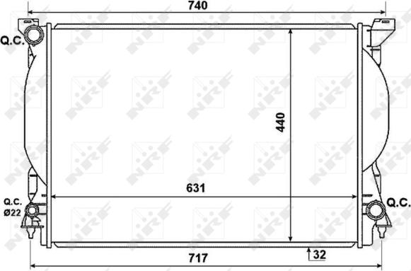 Wilmink Group WG1722762 - Radiators, Motora dzesēšanas sistēma autodraugiem.lv