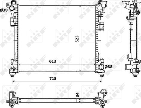 Wilmink Group WG1722700 - Radiators, Motora dzesēšanas sistēma autodraugiem.lv