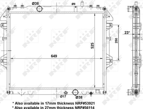 Wilmink Group WG1722721 - Radiators, Motora dzesēšanas sistēma autodraugiem.lv