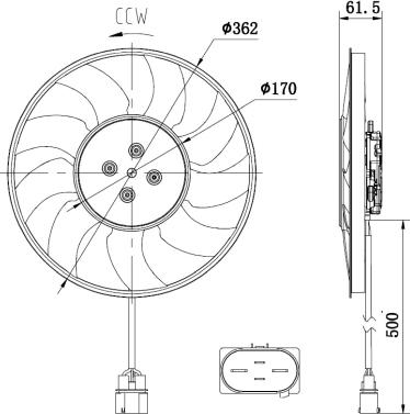 Wilmink Group WG2161751 - Ventilators, Motora dzesēšanas sistēma autodraugiem.lv