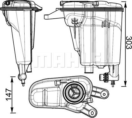 Wilmink Group WG2184433 - Kompensācijas tvertne, Dzesēšanas šķidrums autodraugiem.lv