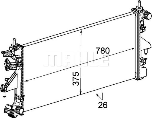 Wilmink Group WG2184098 - Radiators, Motora dzesēšanas sistēma autodraugiem.lv