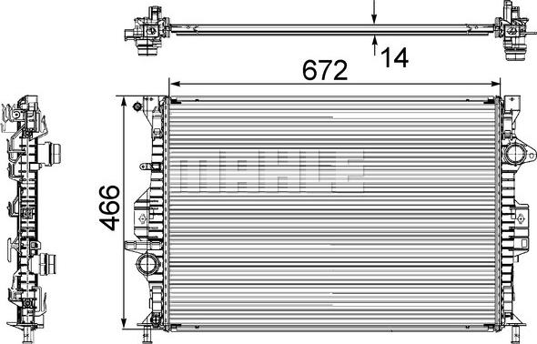 Wilmink Group WG2184124 - Radiators, Motora dzesēšanas sistēma autodraugiem.lv