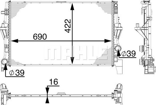 Wilmink Group WG2184121 - Radiators, Motora dzesēšanas sistēma autodraugiem.lv