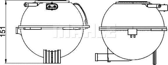 Wilmink Group WG2184363 - Kompensācijas tvertne, Dzesēšanas šķidrums autodraugiem.lv