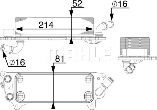 Wilmink Group WG2181257 - Eļļas radiators, Automātiskā pārnesumkārba autodraugiem.lv