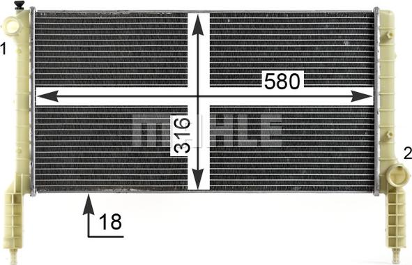 Wilmink Group WG2183000 - Radiators, Motora dzesēšanas sistēma autodraugiem.lv