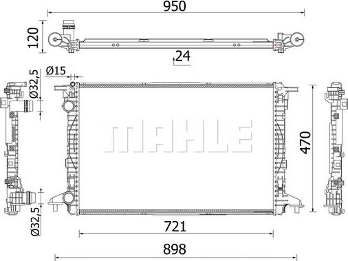 Wilmink Group WG2183152 - Radiators, Motora dzesēšanas sistēma autodraugiem.lv