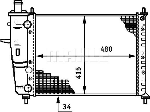 Wilmink Group WG2183800 - Radiators, Motora dzesēšanas sistēma autodraugiem.lv