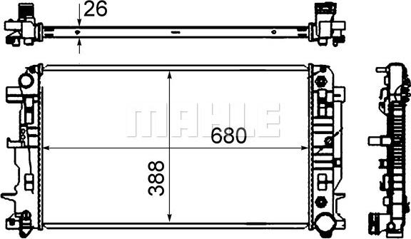 Wilmink Group WG2183827 - Radiators, Motora dzesēšanas sistēma autodraugiem.lv