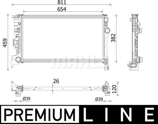 Wilmink Group WG2183294 - Radiators, Motora dzesēšanas sistēma autodraugiem.lv