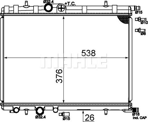 Wilmink Group WG2183705 - Radiators, Motora dzesēšanas sistēma autodraugiem.lv