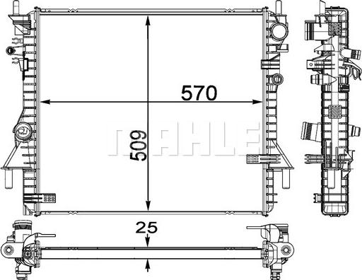 Wilmink Group WG2182960 - Radiators, Motora dzesēšanas sistēma autodraugiem.lv