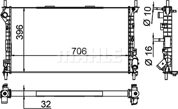 Wilmink Group WG2182441 - Radiators, Motora dzesēšanas sistēma autodraugiem.lv