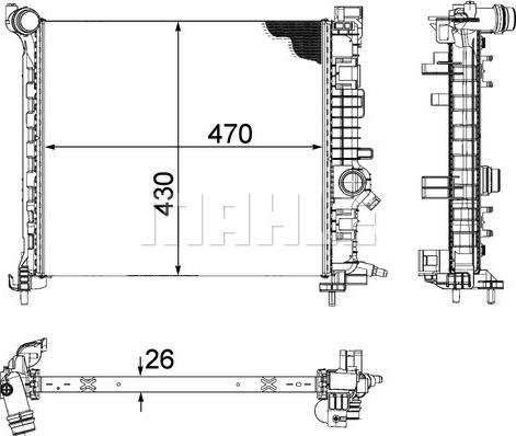 Wilmink Group WG2182434 - Radiators, Motora dzesēšanas sistēma autodraugiem.lv