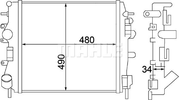 Wilmink Group WG2182694 - Radiators, Motora dzesēšanas sistēma autodraugiem.lv