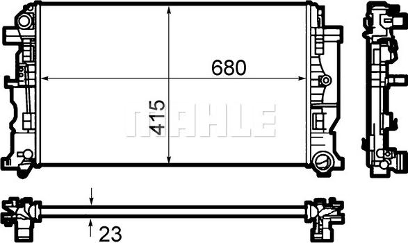 Wilmink Group WG2182844 - Radiators, Motora dzesēšanas sistēma autodraugiem.lv