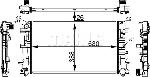 Wilmink Group WG2182844 - Radiators, Motora dzesēšanas sistēma autodraugiem.lv