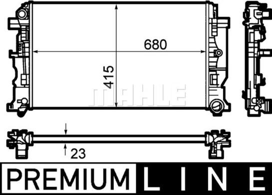 Wilmink Group WG2182843 - Radiators, Motora dzesēšanas sistēma autodraugiem.lv