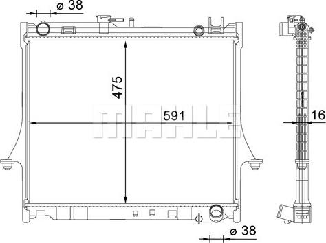 Wilmink Group WG2182809 - Radiators, Motora dzesēšanas sistēma autodraugiem.lv