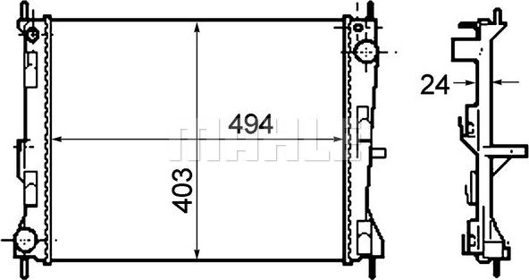 Wilmink Group WG2182824 - Radiators, Motora dzesēšanas sistēma autodraugiem.lv