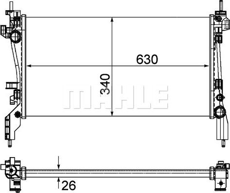 Wilmink Group WG2182354 - Radiators, Motora dzesēšanas sistēma autodraugiem.lv