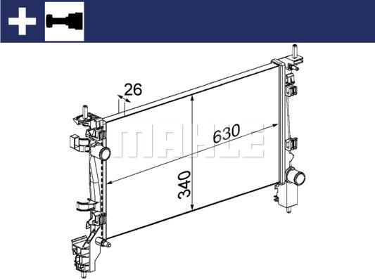 Wilmink Group WG2182360 - Radiators, Motora dzesēšanas sistēma autodraugiem.lv