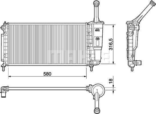 Wilmink Group WG2182324 - Radiators, Motora dzesēšanas sistēma autodraugiem.lv