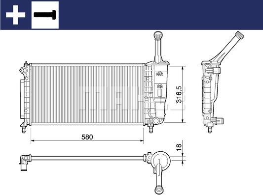 Wilmink Group WG2182325 - Radiators, Motora dzesēšanas sistēma autodraugiem.lv