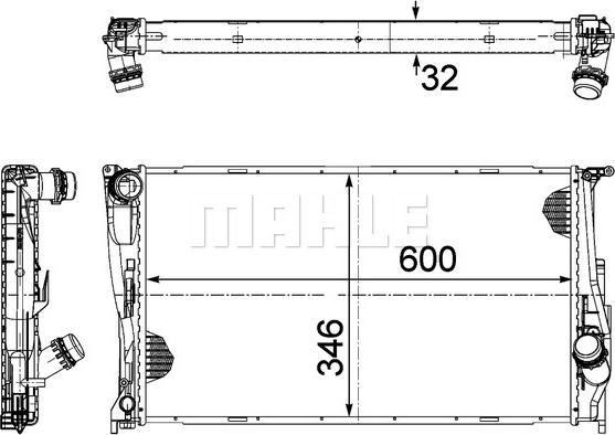 Wilmink Group WG2182293 - Radiators, Motora dzesēšanas sistēma autodraugiem.lv