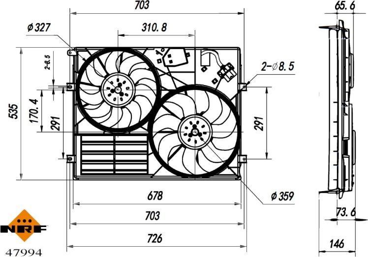 Wilmink Group WG2204508 - Ventilators, Motora dzesēšanas sistēma autodraugiem.lv