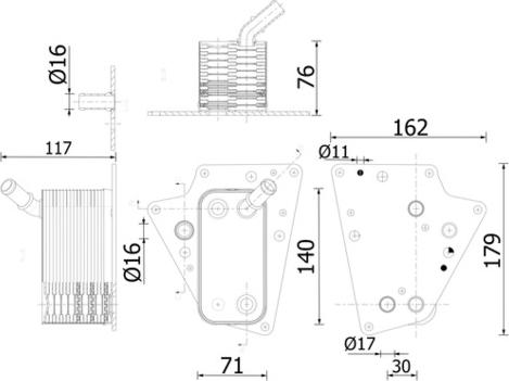 Wilmink Group WG2224697 - Eļļas radiators, Motoreļļa autodraugiem.lv