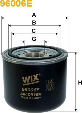 WIX Filters 96006E - Gaisa sausinātāja patrona, Gaisa kompresors autodraugiem.lv