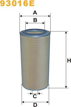 WIX Filters 93016E - Gaisa filtrs autodraugiem.lv
