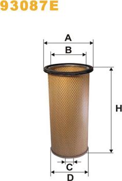 WIX Filters 93087E - Sekundārā gaisa filtrs autodraugiem.lv