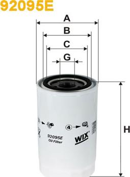 WIX Filters 92095E - Eļļas filtrs autodraugiem.lv
