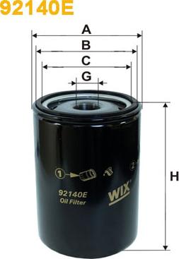 WIX Filters 92140E - Eļļas filtrs autodraugiem.lv