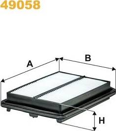 WIX Filters 49058 - Gaisa filtrs autodraugiem.lv