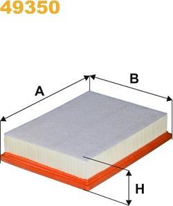 WIX Filters 49350 - Gaisa filtrs autodraugiem.lv