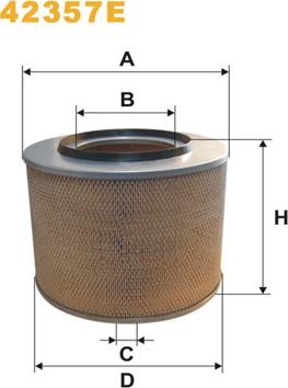 WIX Filters 42357E - Gaisa filtrs autodraugiem.lv