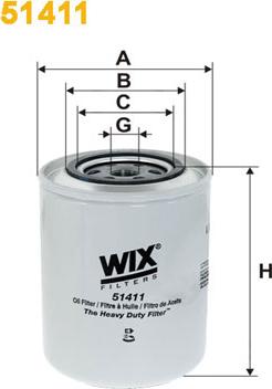 WIX Filters 51411 - Eļļas filtrs autodraugiem.lv