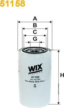 WIX Filters 51158 - Eļļas filtrs autodraugiem.lv