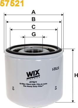 WIX Filters 57521 - Eļļas filtrs autodraugiem.lv